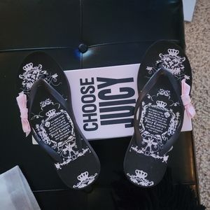 Juicy Couture Flip Flops size 8